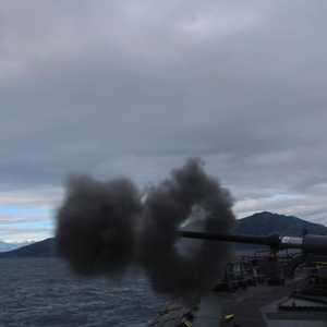 جانب من المناورات البحرية العسكرية