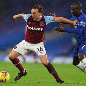 جانب من مباراة تشلسي ووست هام