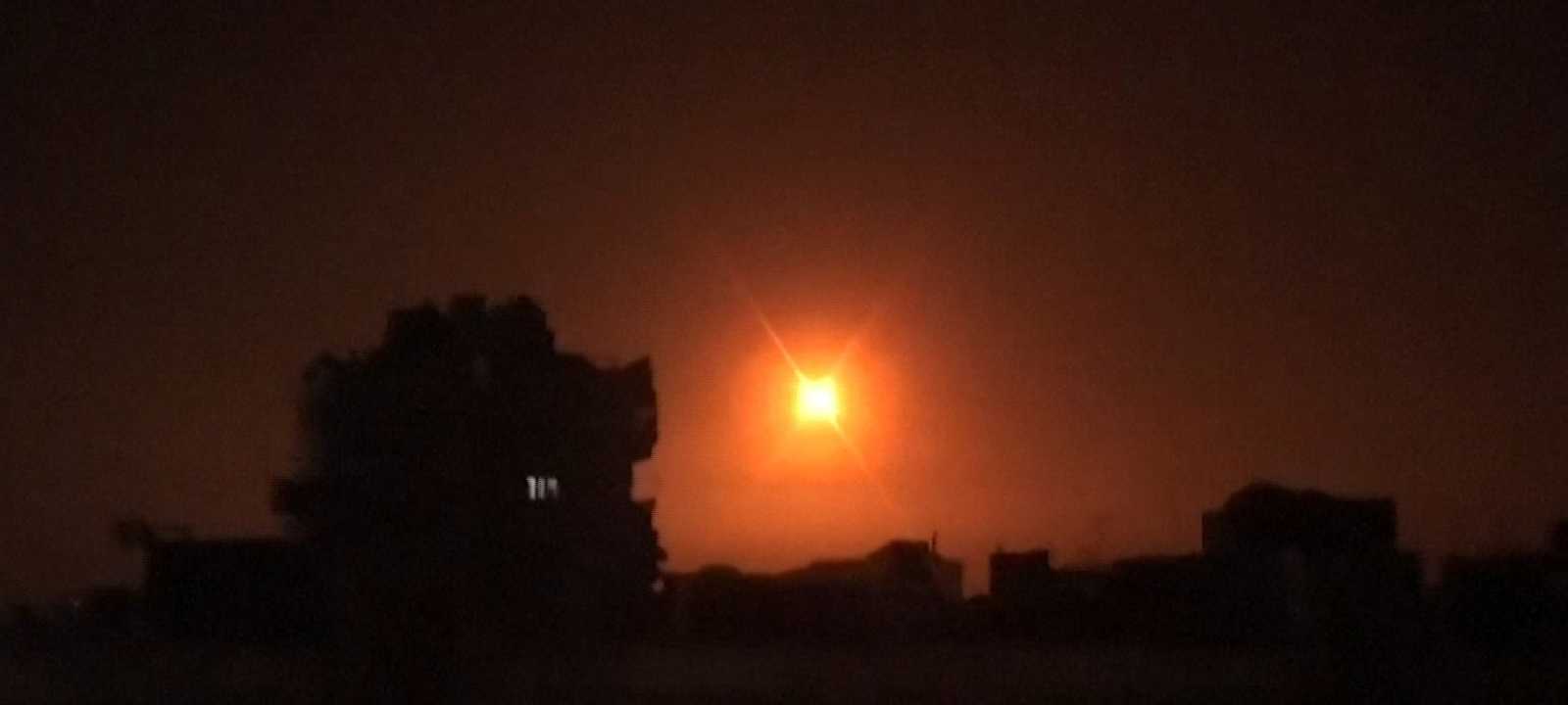 صورة أرشيفية لغارة إسرائيلية سابقة على سوريا