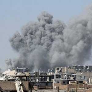 انفجار سابق في دير الزور