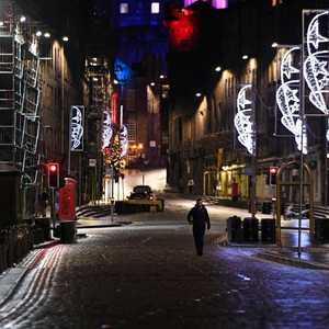 شوارع لندن خالية من المارة في ليلة رأس السنة