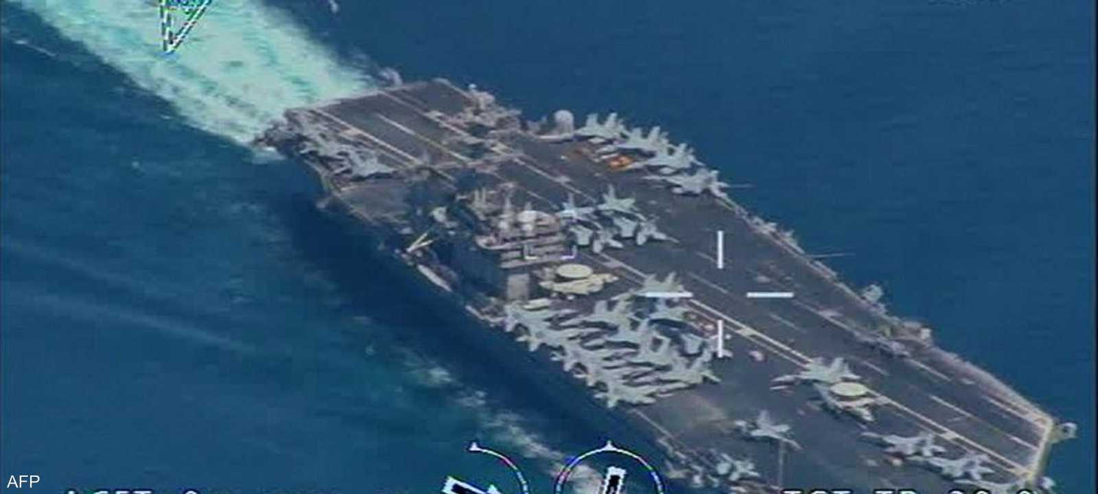 حاملة الطائرات الأميركية "يو أس أس نيميتز".