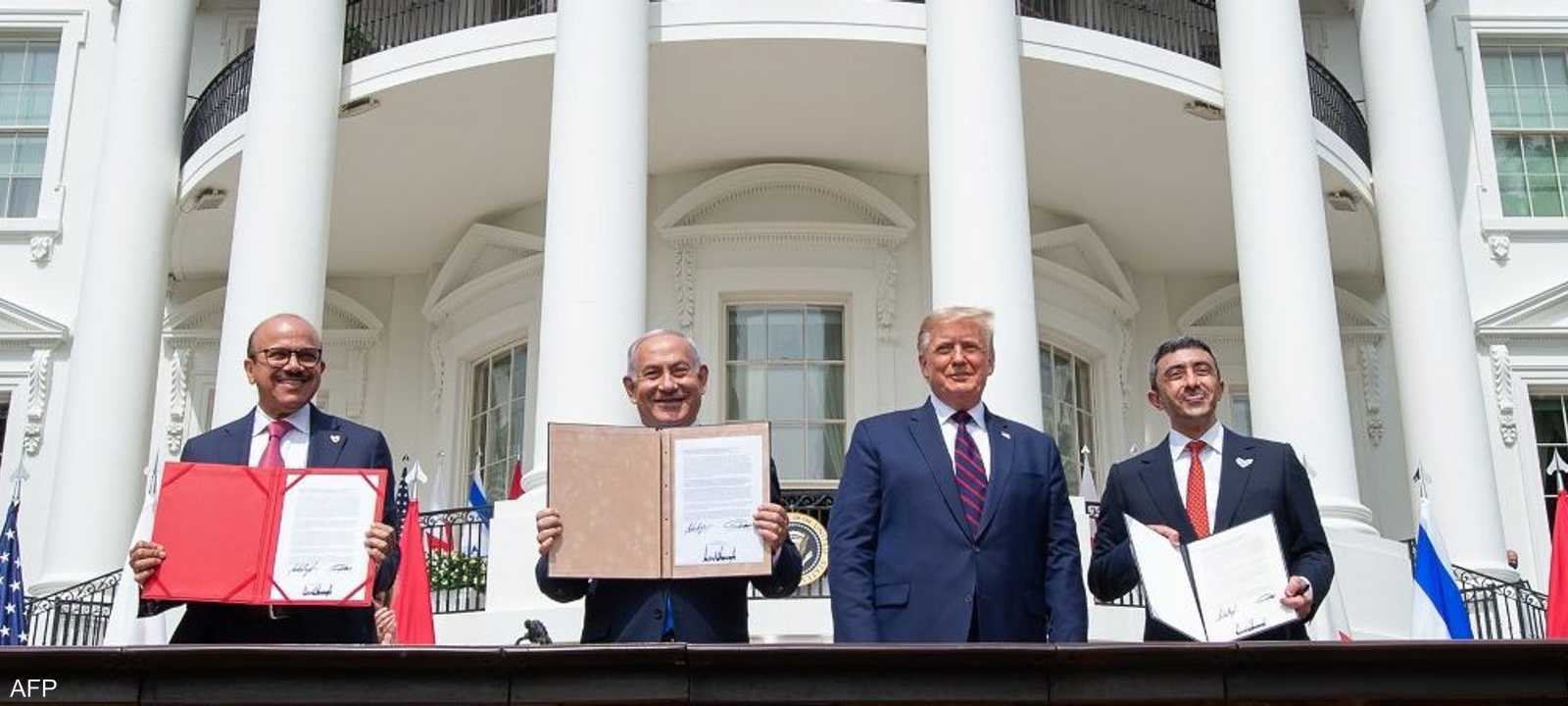 جانب من مراسم توقيع الاتفاق الإبراهيمي في 15 سبتمبر.