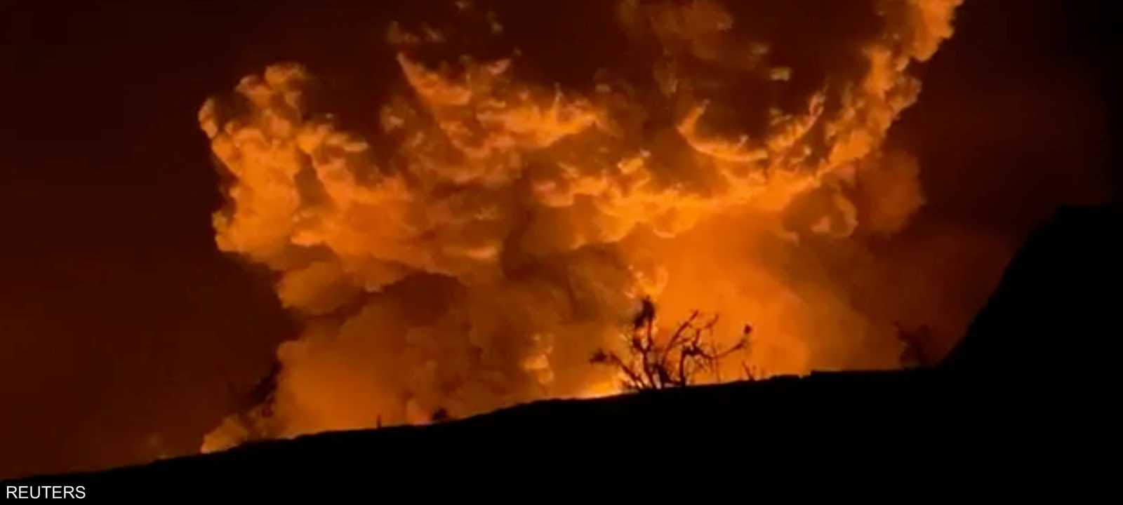 أرشيفية لثوران بركان