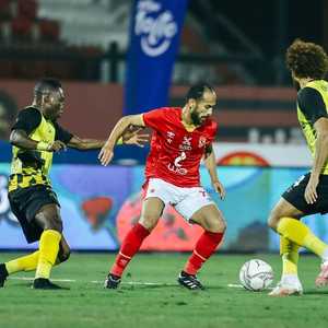 جانب من المبارة بين وادي دجلة والأهلي.