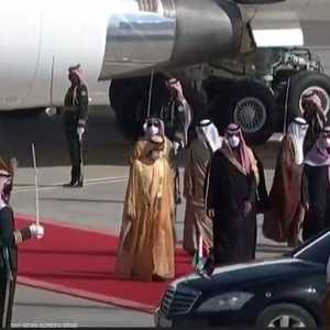 الأمير محمد بن سلمان مستقبلا الشيخ محمد بن راشد