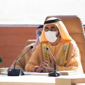 الشيخ محمد بن راشد خلال القمة الخليجية في العلا