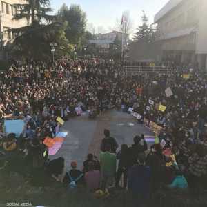 صورة من احتجاجات جامعة البسفور
