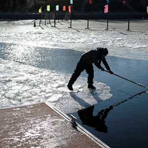 منذ الأربعاء، تشهد العاصمة الصينية بردا جافا