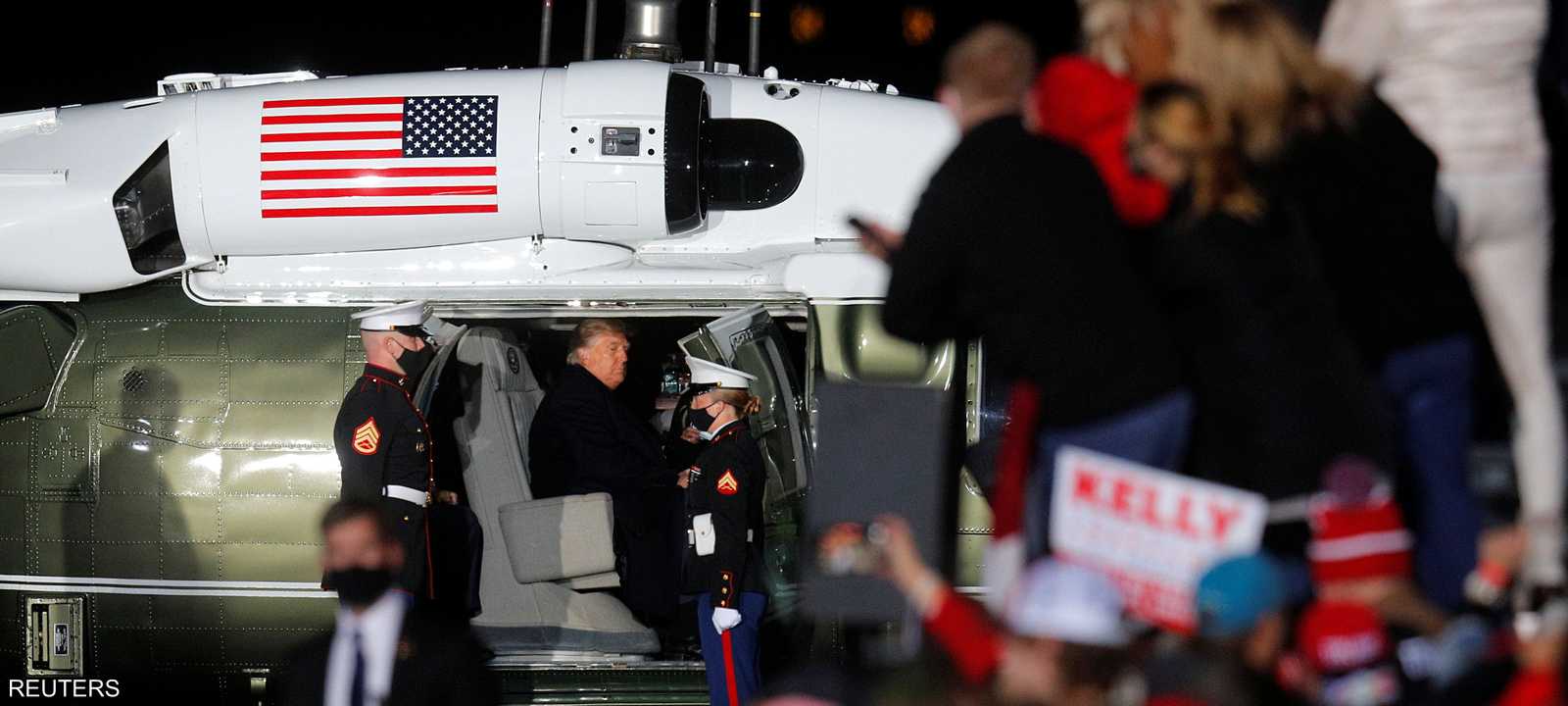 ترامب خلال مشاركته في تجمع لأنصاره قبل أيام