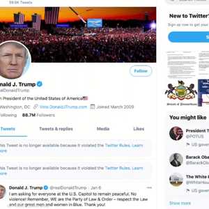 حظر حسابات ترامب على فيسبوك وانستغرام