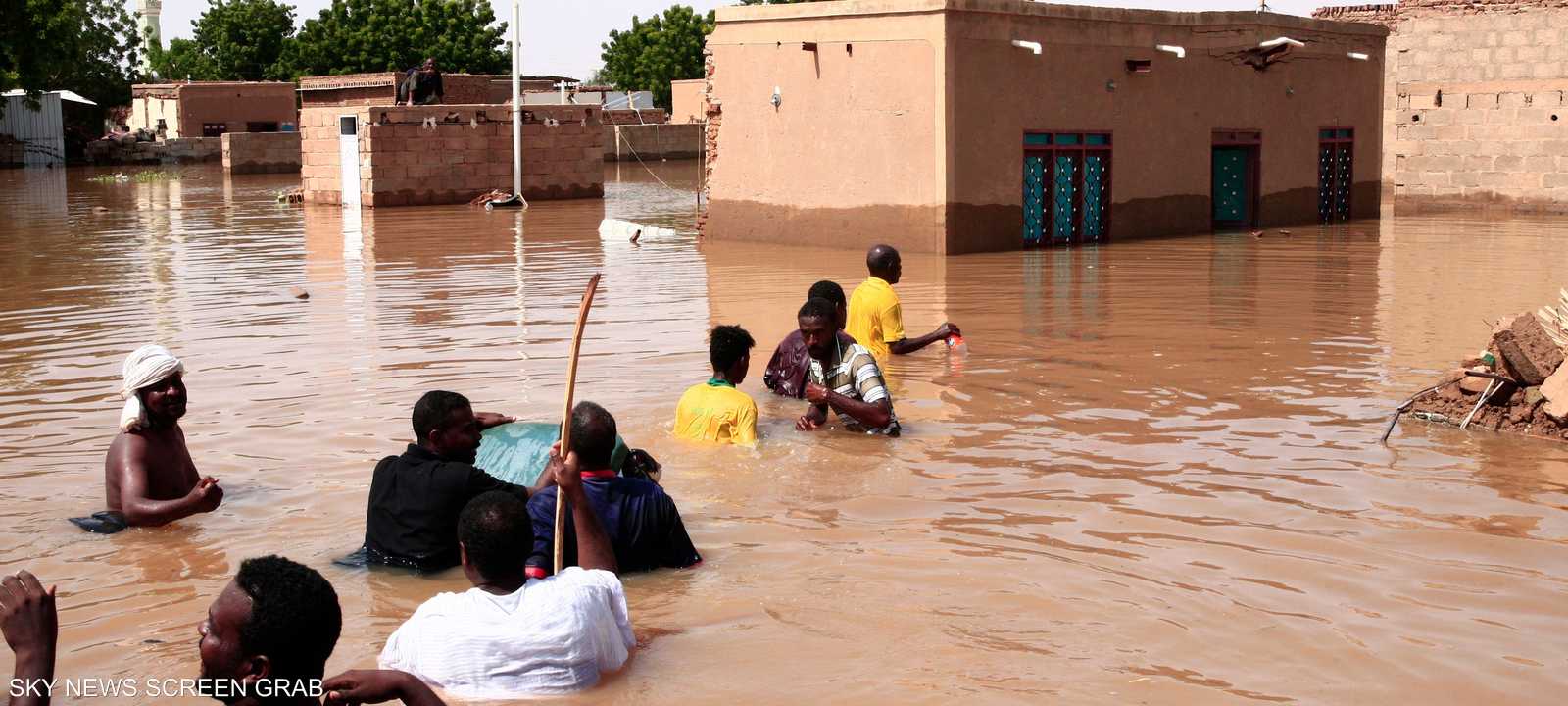صورة أرشيفية من فيضانات السودان