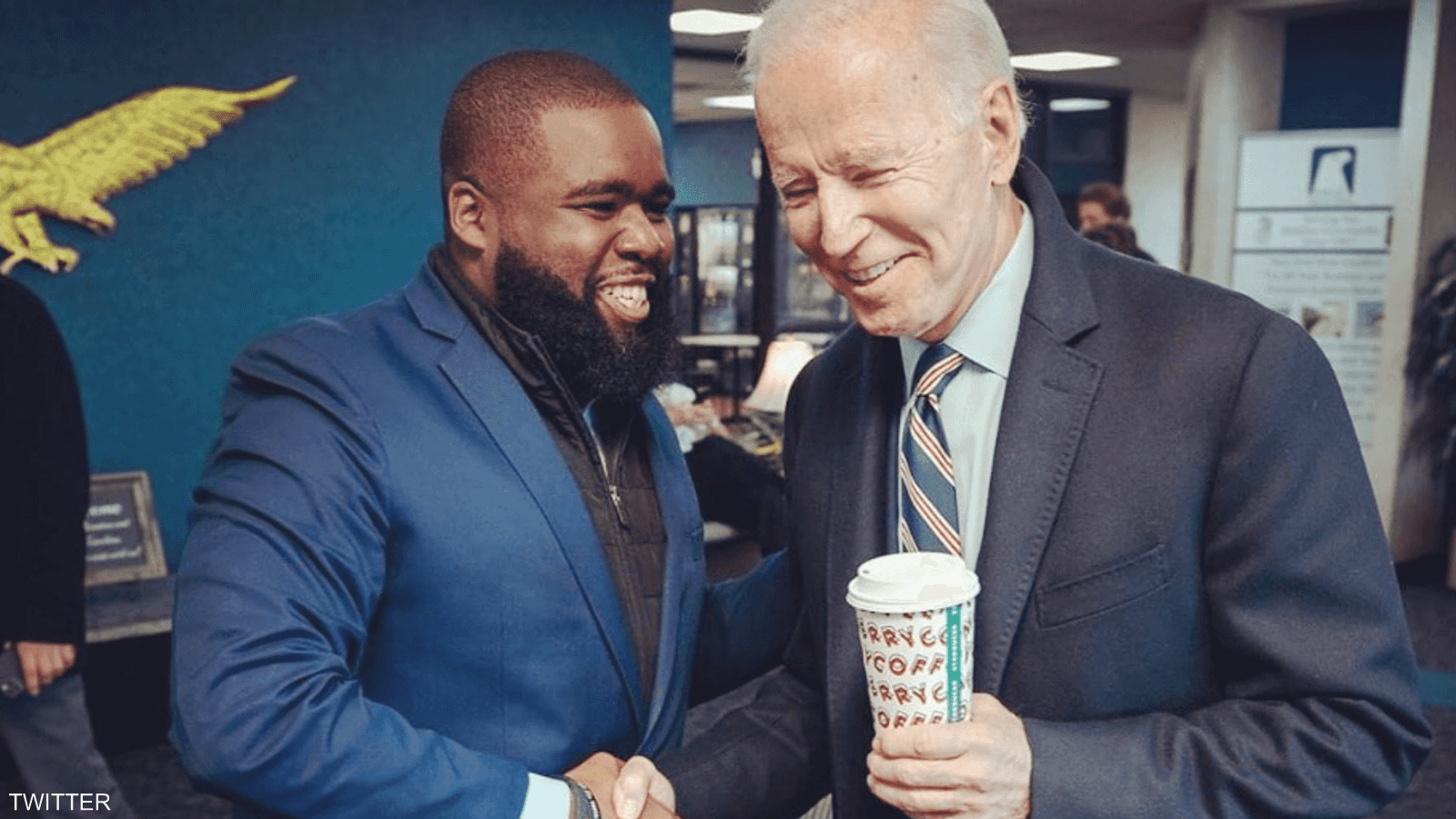 فينسنت إيفانز مع جو بايدن