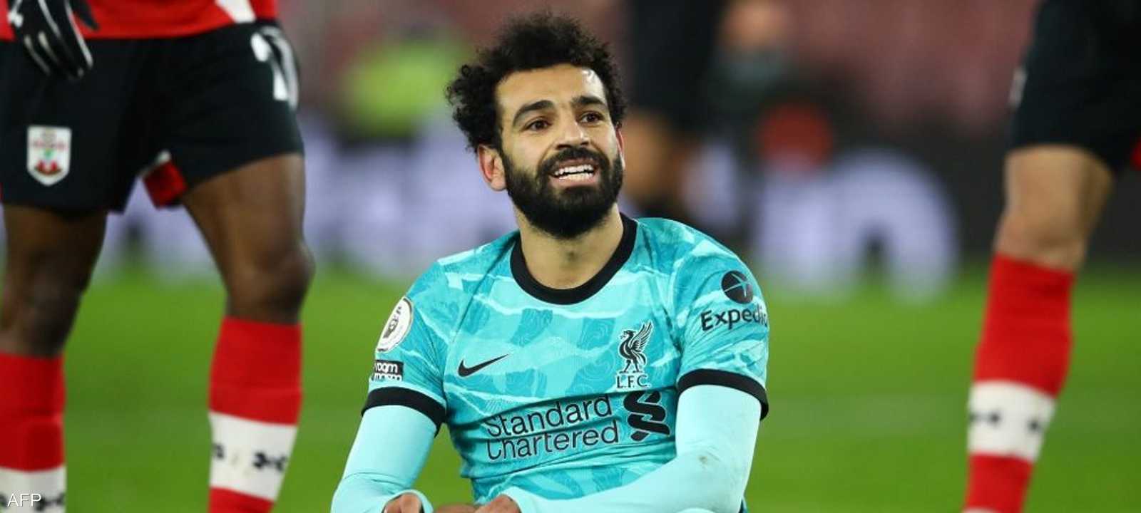 النجم المصري محمد صلاح لاعب ليفربول الإنجليزي