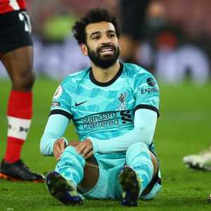 النجم المصري محمد صلاح لاعب ليفربول الإنجليزي
