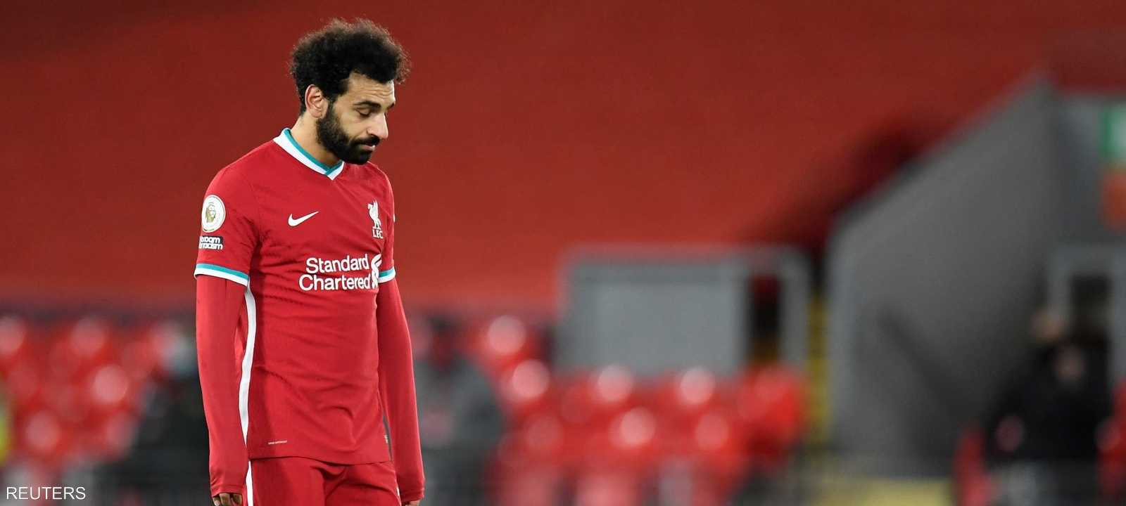 خيبة أمل على وجه محمد صلاح