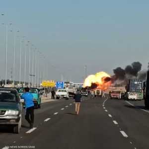 انفجار أسطوانات غاز على طريق سريع في مصر