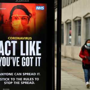 لافتة إرشادية في لندن للحد من تفشي فيروس كورونا