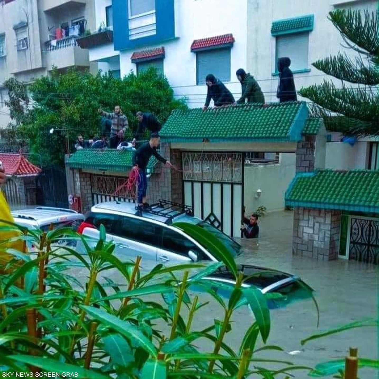 أمطار غزيرة في طنجة