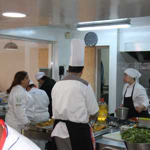 داخل مطعم أمسات في العاصمة المغربية