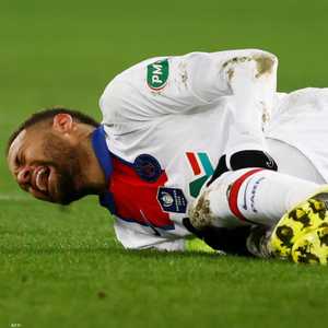 نيمار بعد إصابته أمام كاين