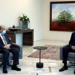 جانب من اجتماع الحريري مع الرئيس عون