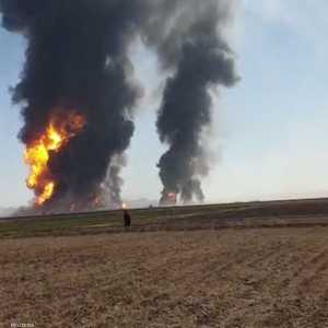 احتراق صهريج وقود