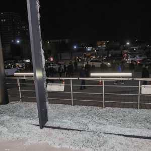 أحد المتاجر في محيط مطار أربيل تعرض لأضرار