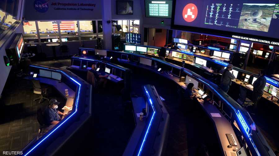 غرفة عمليات التحكم بالروبوت التابعة لوكالة الفضاء الأميركية