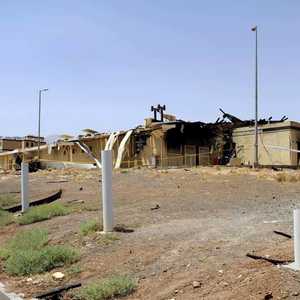 إحدى المنشآت التابعة لمفاعل نتانز الإيراني وقد تعرض لانفجار.