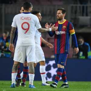 جانب من مباراة برشلونة وباريس سان جرمان