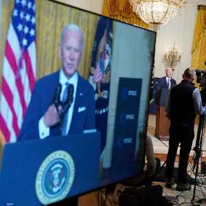 بايدن خلال مشاركته  في مؤتمر ميونيخ للأمن