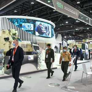 جانب من معرض آيدكس الدفاعي في أبوظبي