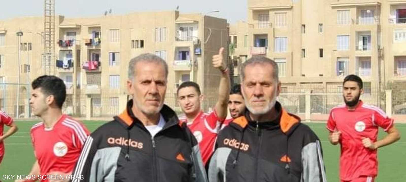 التوأم السوري خلال حصة تدريبية