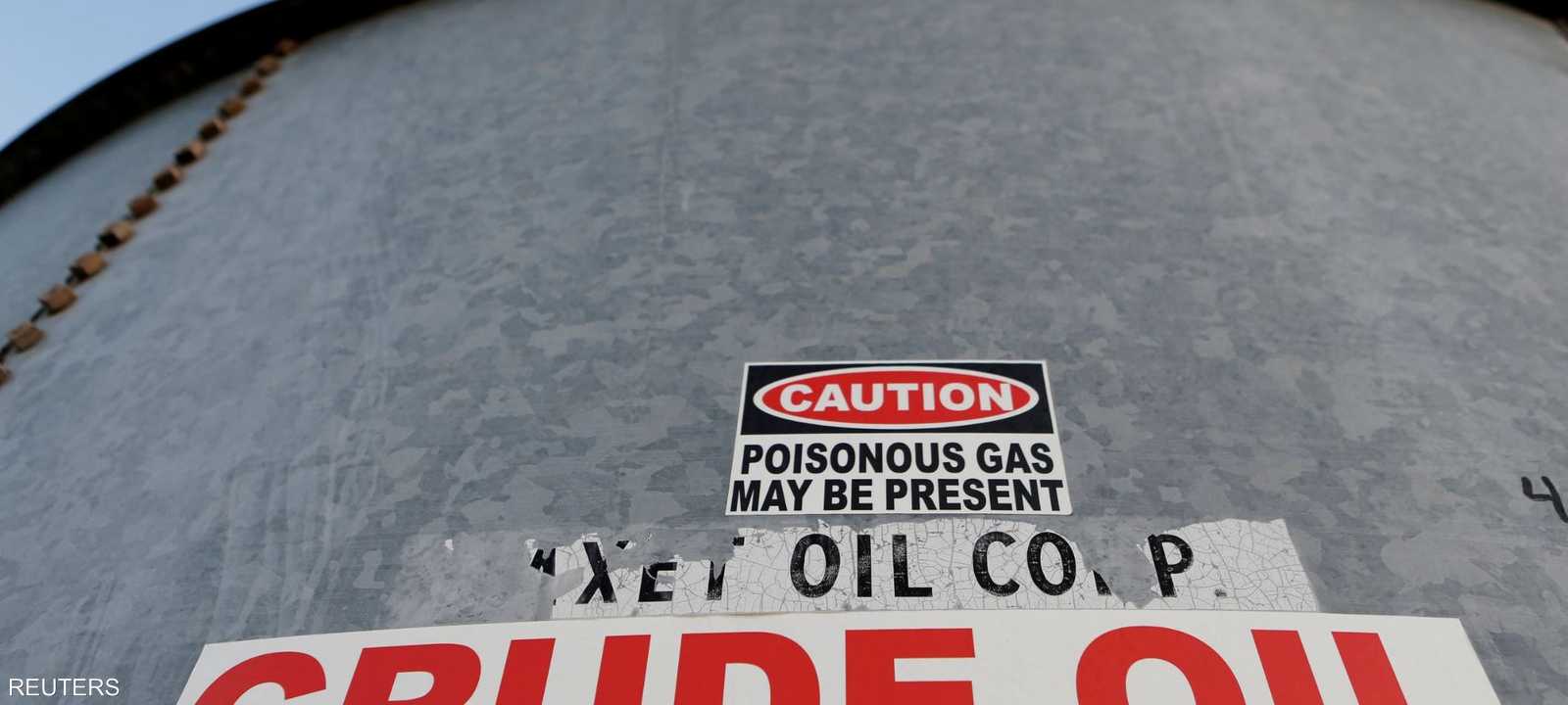 أحد خزانات الوقود الخام في تكساس