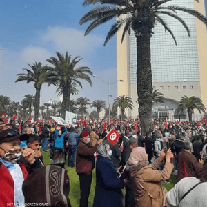 التظاهرة اتهمت بخرق تدابير كورونا