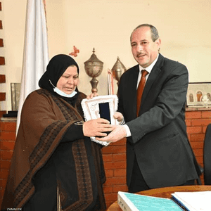 تكريم سوزان قنديل من قبل نادي الزمالك