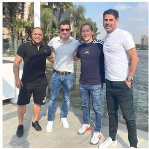 فيغو يتوسط كارلوس وسلغادو وهيرو على ضفاف النيل