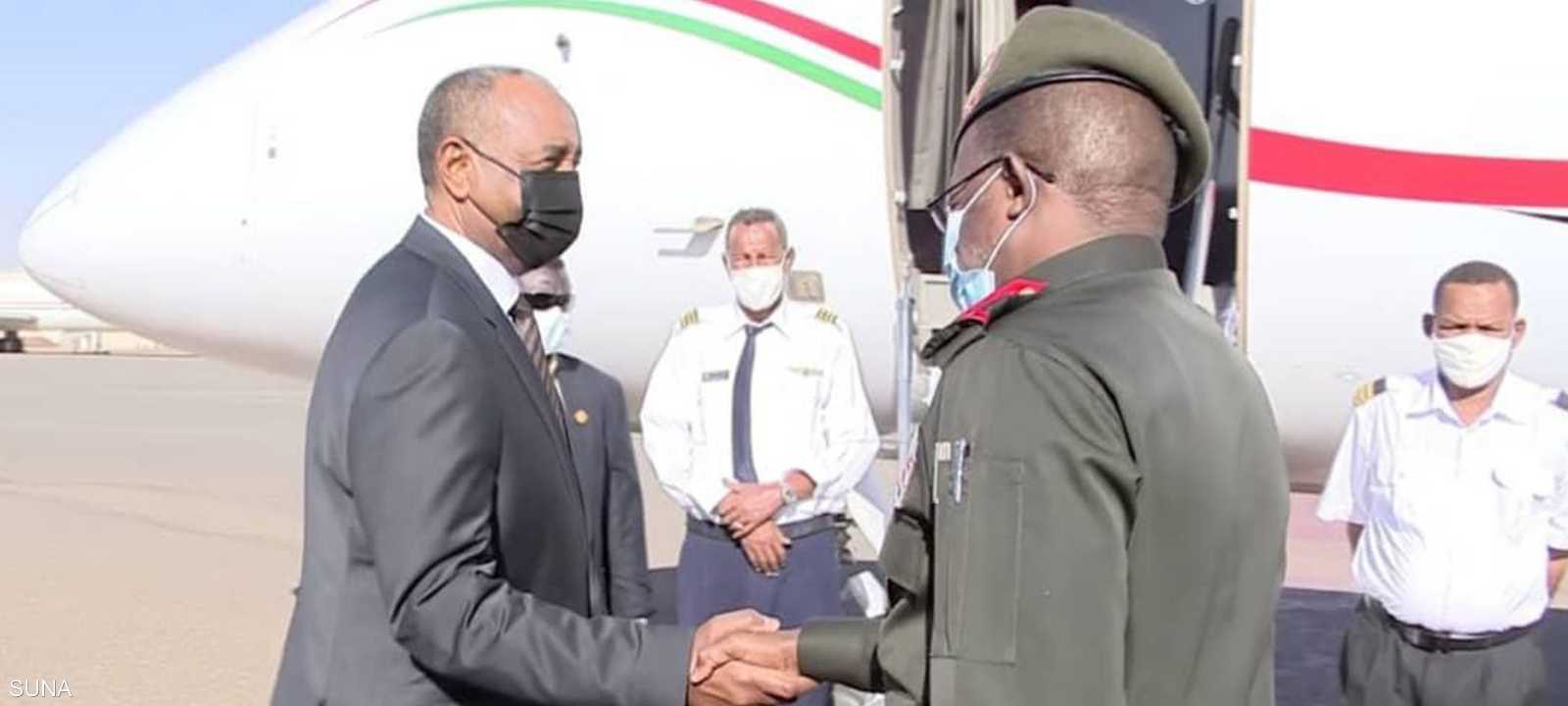 البرهان زار أوغندا لساعات