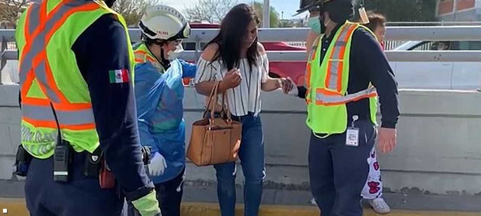 الزوجة بعد حادث السير.