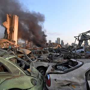 إنفجار مرفأ بيروت دمر عددا كبيرا من السيارات المعدة للبيع