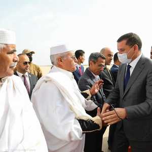 عبد الحميد دبيبة لدى وصوله إلى مطار مدينة سرت الساحلية