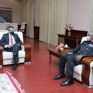 فولكر بيرتيس مع عبد الفتاح البرهان