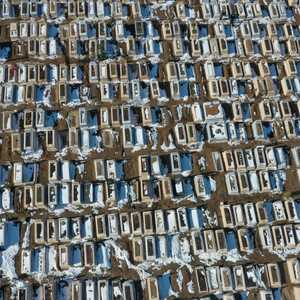 صورة جوية لمقبرة في تركيا مخصصة لضحايا كورونا