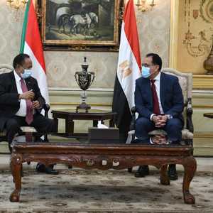 حمدوك التقى مدبولي في القاهرة