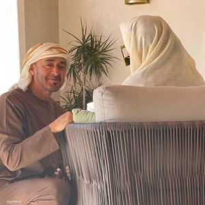 الشيخ محمد بن زايد مع والدته الشيخة فاطمة بنت مبارك