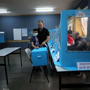 جانب من عملية الانتخابات في إسرائيل
