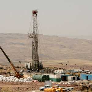 أرشيفية لحفر بئر نفطي في أربيل