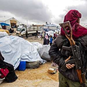 أرشيفية لمخيم الهول في سوريا