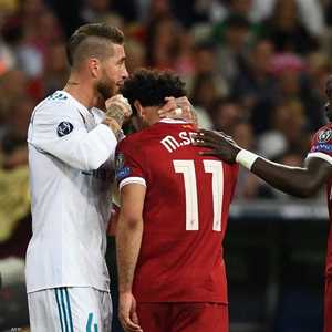 راموس في آخر مواجهة أمام ليفربول عام 2018